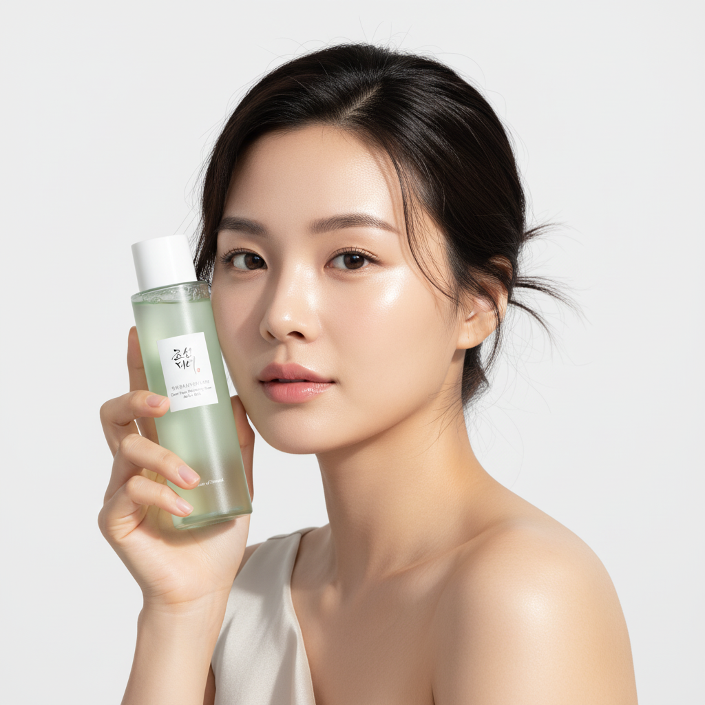 Beauty of Joseon Green Plum Toner avec modèle