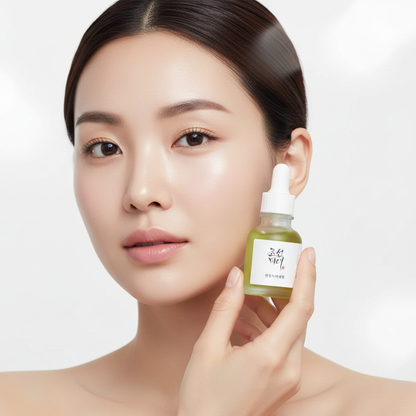 Beauty of Joseon Calming Serum Green Tea avec modèle