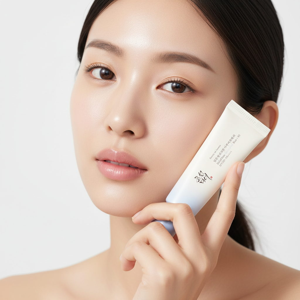 Beauty of Joseon Relief Sun Aqua Fresh avec modèle