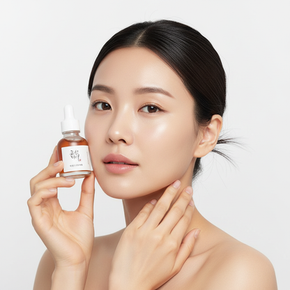 Beauty of Joseon Revive Serum Ginseng Snail Mucin avec modèle