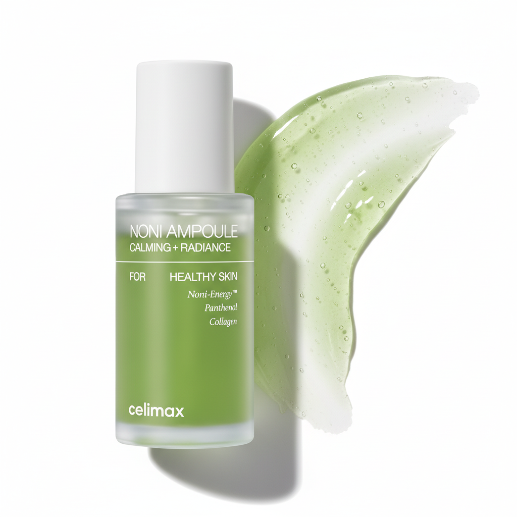 Celimax Noni Ampoule Calming + Radiance produit et texture