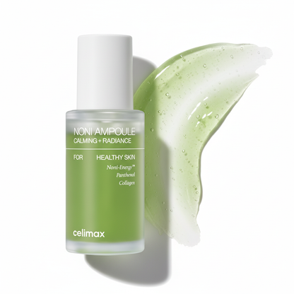 Celimax Noni Ampoule Calming + Radiance produit et texture