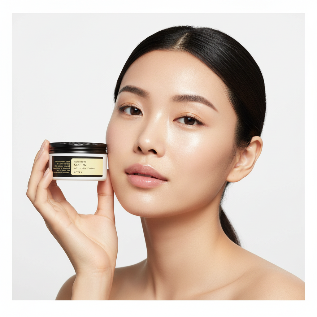 Cosrx Advanced Snail 92 All in one Cream avec modèle