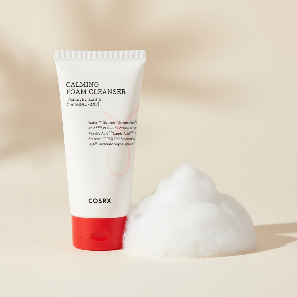 Cosrx Calming Foam Cleanser produit et texture