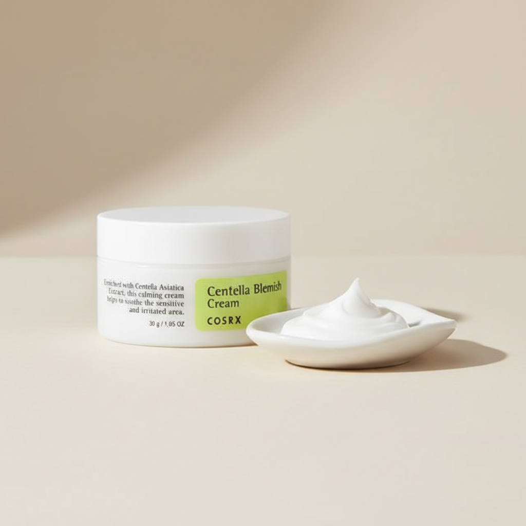 Cosrx Centella Blemish Cream produit et texture