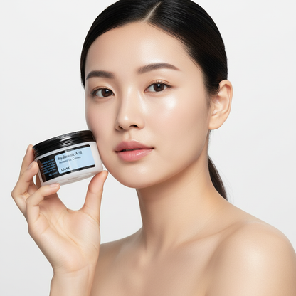 Cosrx Hyaluronic Acid Intensive Cream avec modèle