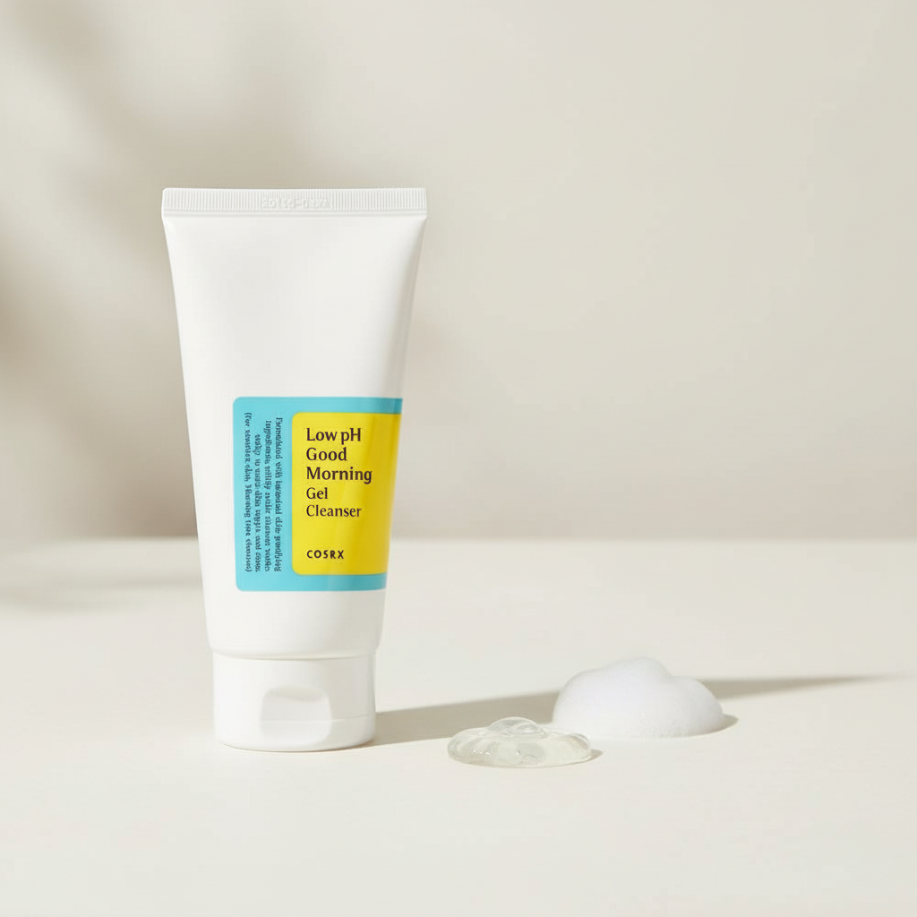 Cosrx Low PH Good Morning Gel Cleanser produit et texture