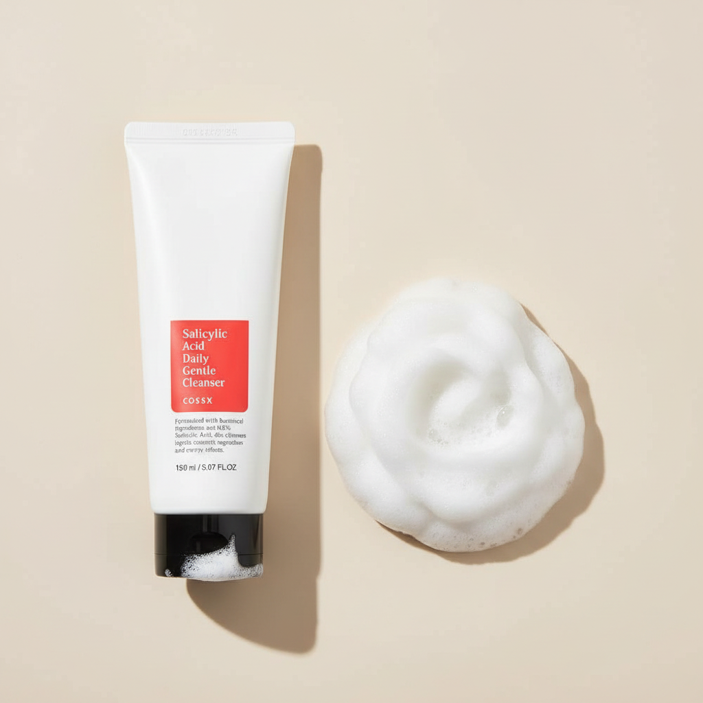 Cosrx Salicylic Acid Daily Gentle Cleanser produit et texture