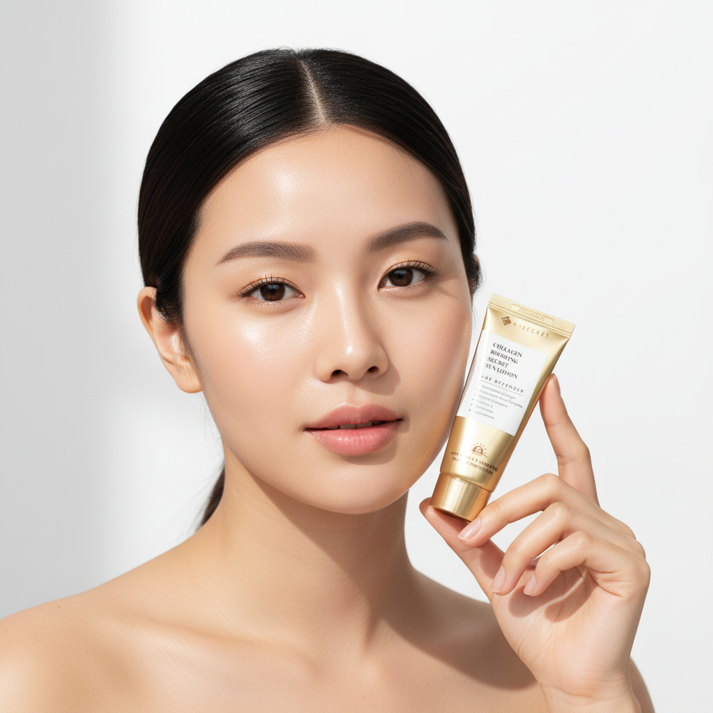 Ksecret Collagen Boosting Secret Sun Lotion tube plus petit