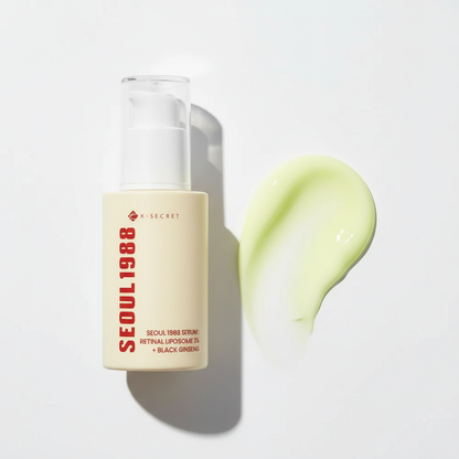 Ksecret Seoul 1988 Sérum Retinal produit et texture jaune fluo clair