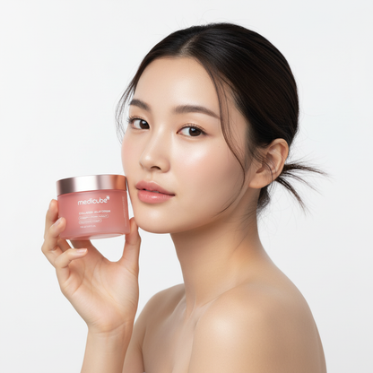 Medicube Collagen Jelly Cream avec modèle