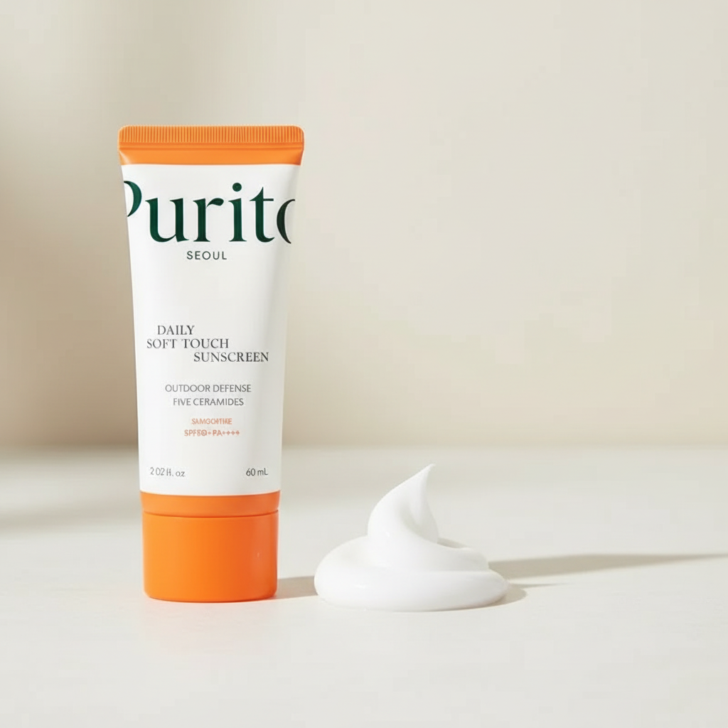 Purito Seoul Daily Soft Touch Sunscreen produit et texture