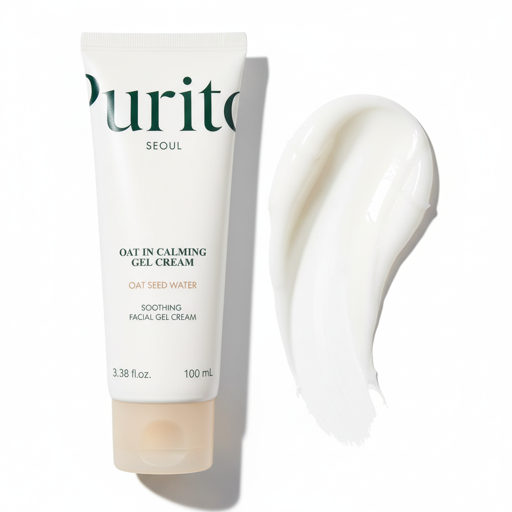 Purito Seoul Oat In Calming Gel Cream produit et texture