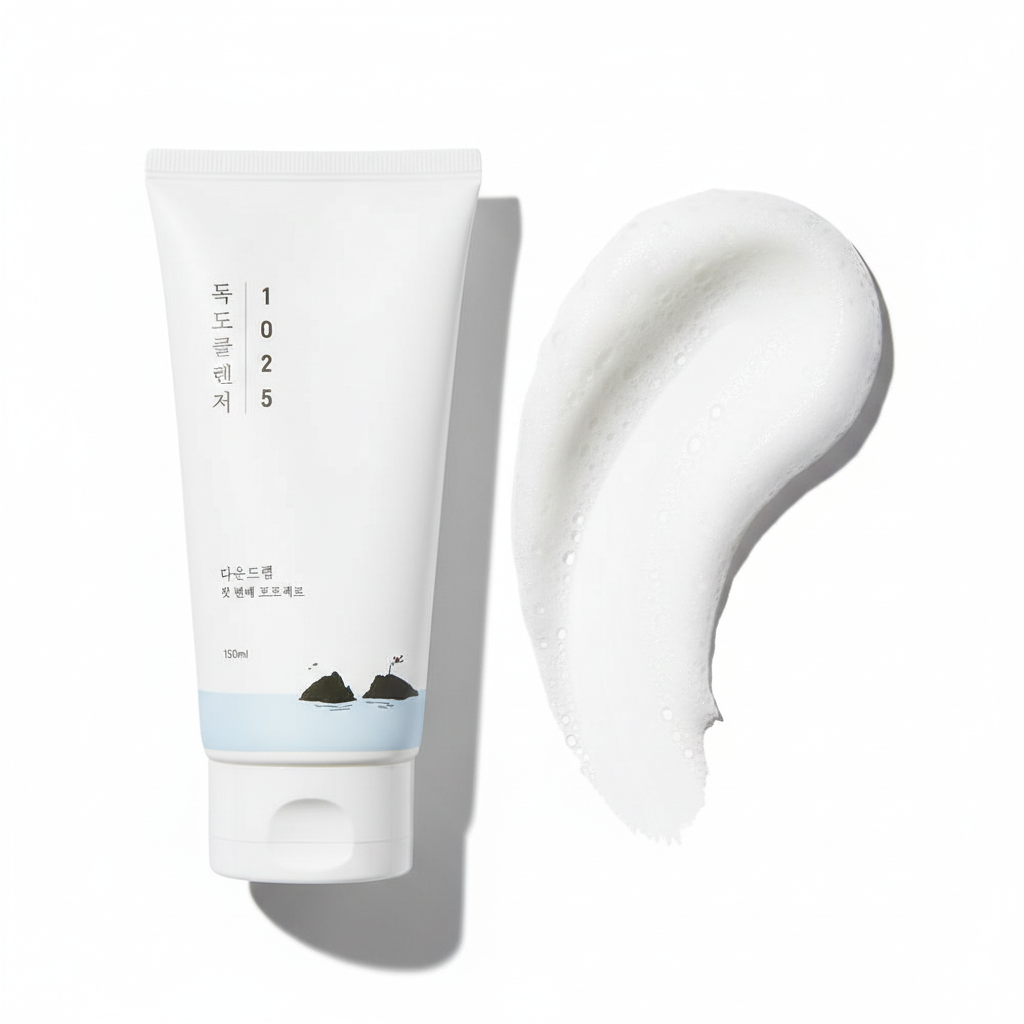 Round Lab 1025 Dokdo Cleanser produit et texture