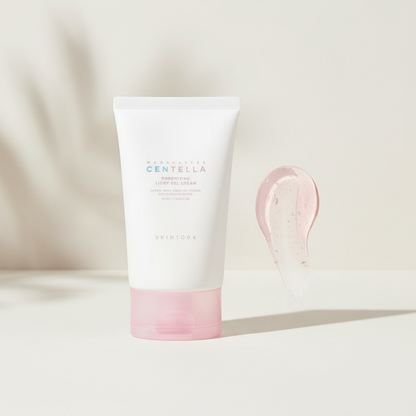 Skin1004 Madagascar Centella Poremizing Light Gel Cream tube et texture