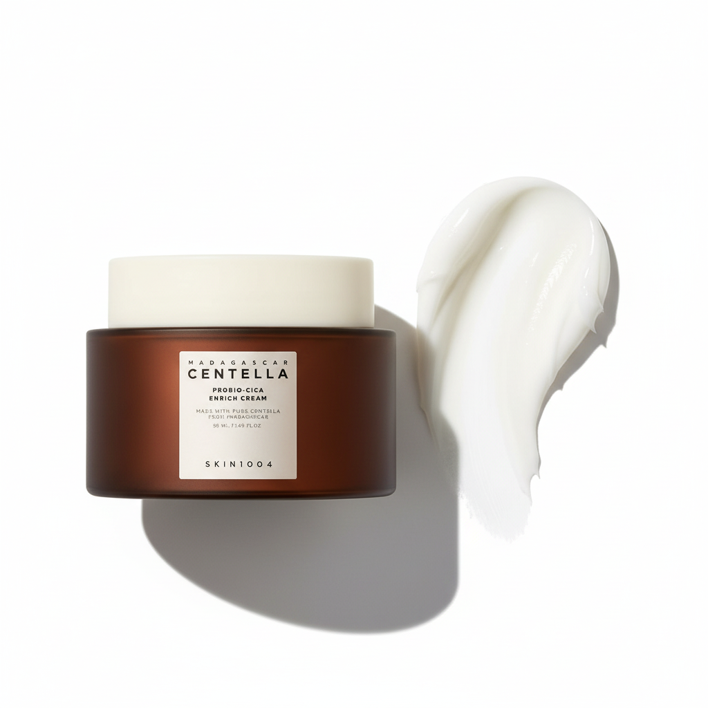 Skin1004 Madagascar Centella Probio-Cica Enrich Cream produit et texture