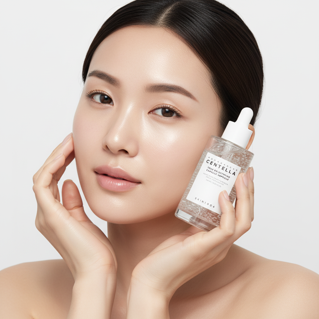 Skin1004 Madagascar Centella Tone Brightening Capsule Ampoule avec modèle