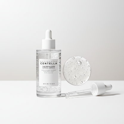 Skin1004 Madagascar Centella Tone Brightening Capsule Ampoule produit et texture