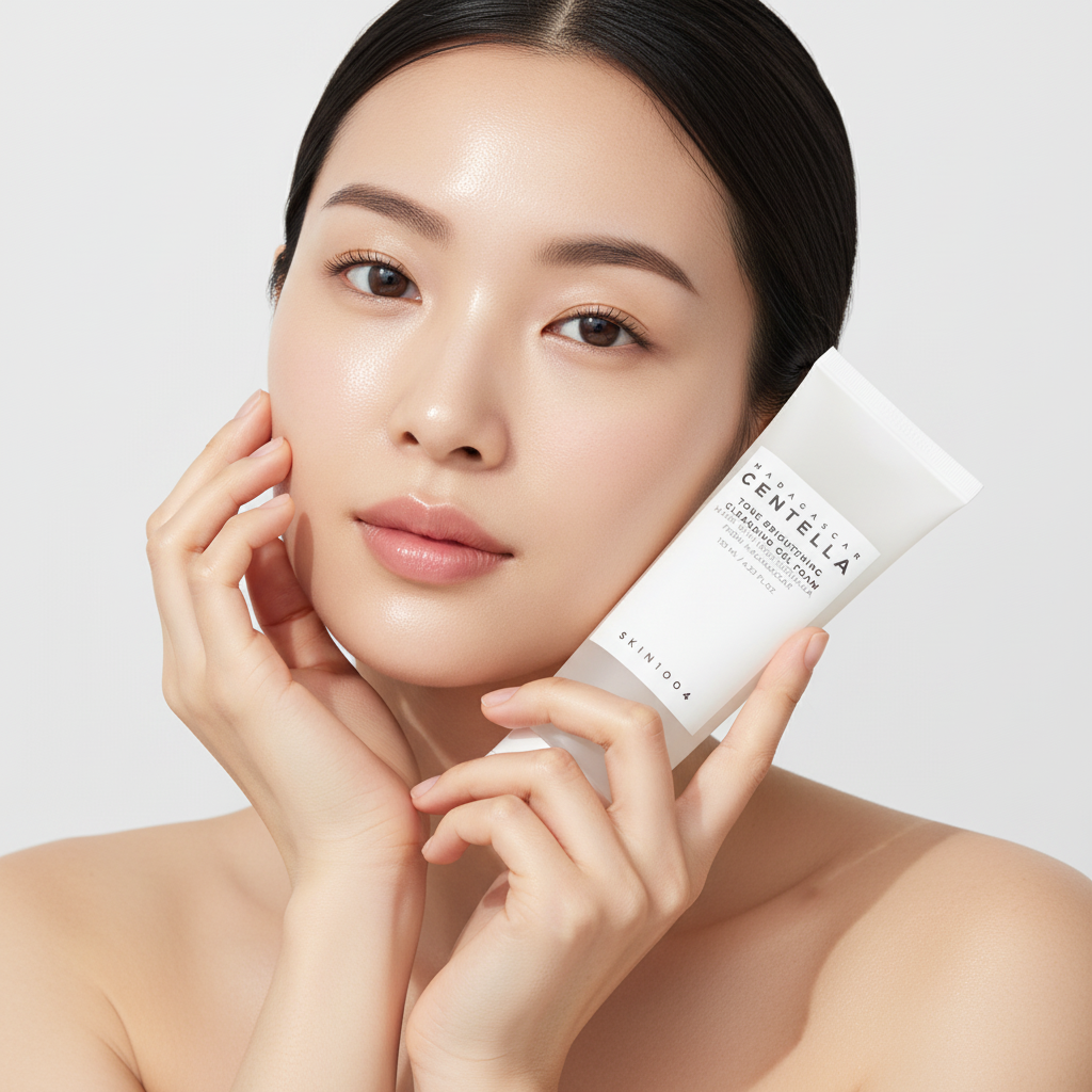 Skin1004 Madagascar Centella Tone Brightening Cleansing Gel Foam taille intermédiaire
